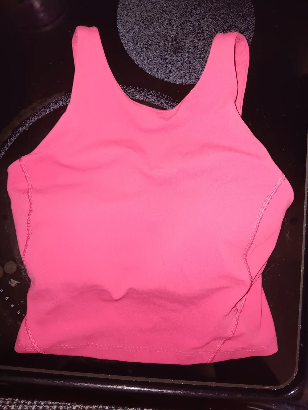 lululemon athletica Hot Pink Highneck Sports Bra. Padded
